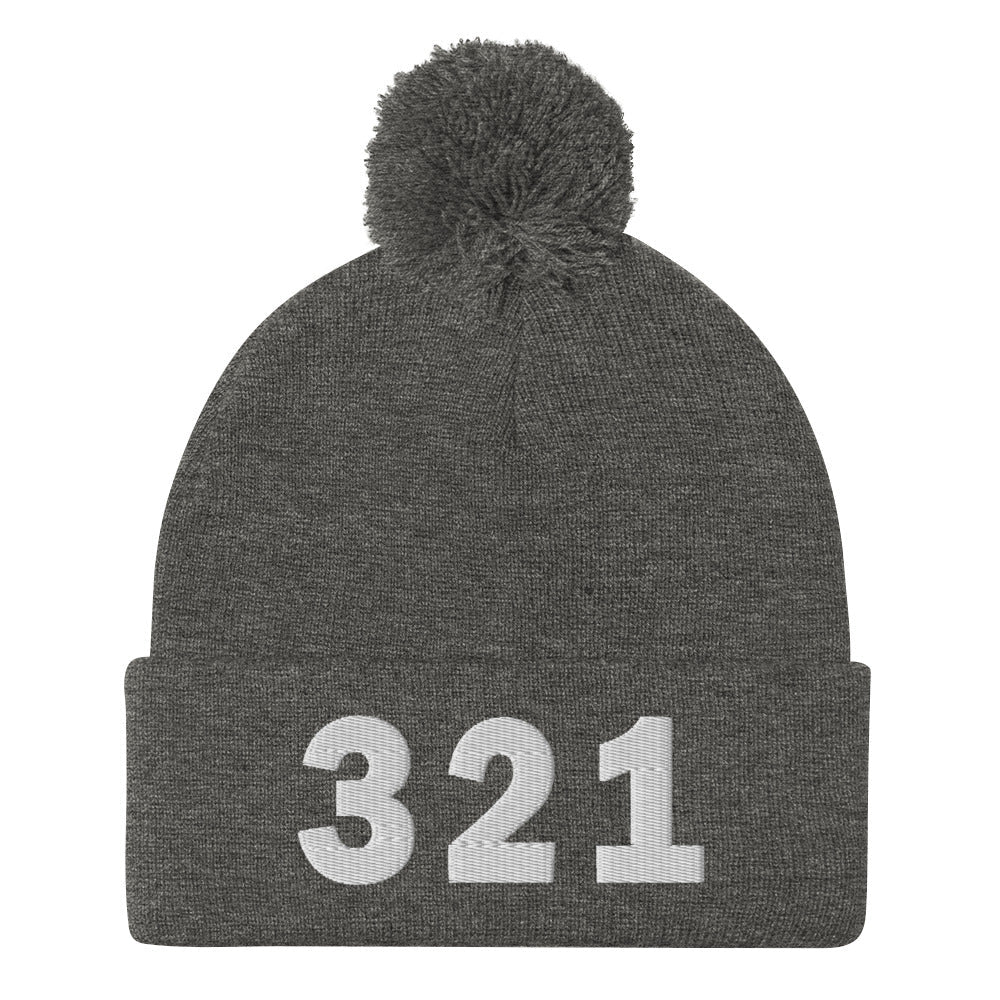321 Area Code Pom-Pom Beanie