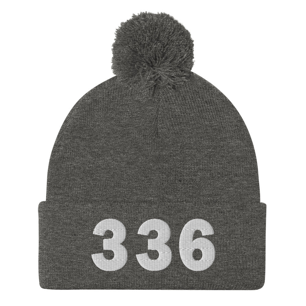 336 Area Code Pom-Pom Beanie
