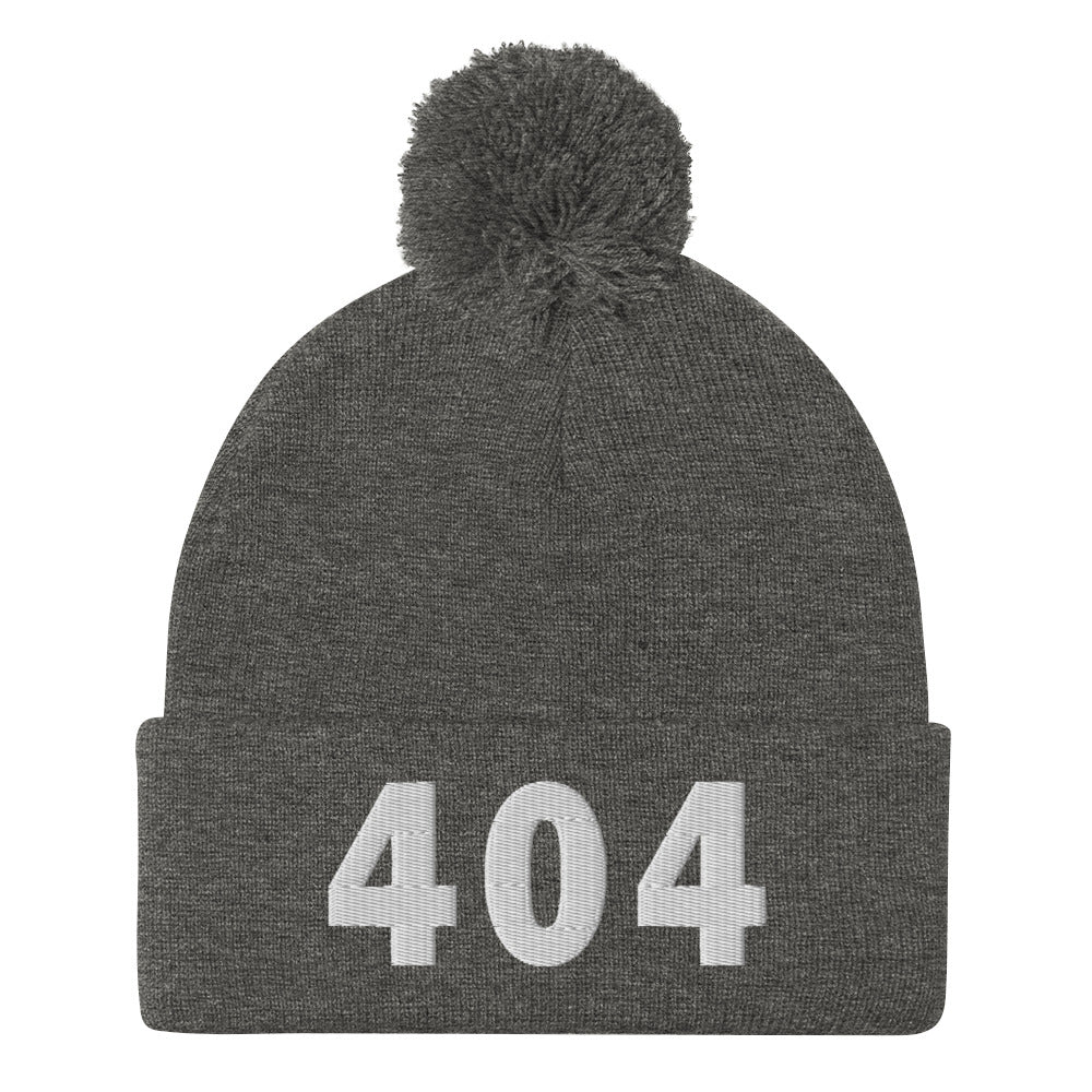 404 Area Code Pom-Pom Beanie