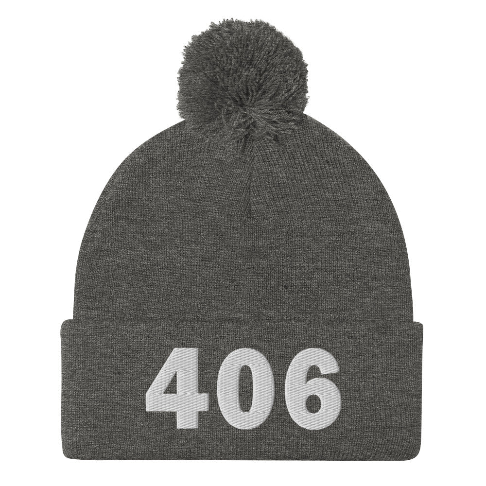 406 Area Code Pom-Pom Beanie