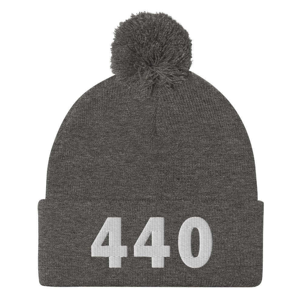 440 Area Code Pom-Pom Beanie