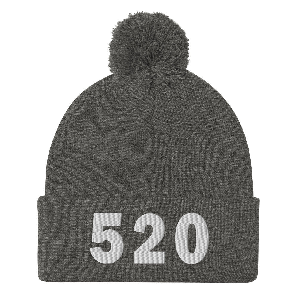 520 Area Code Pom-Pom Beanie