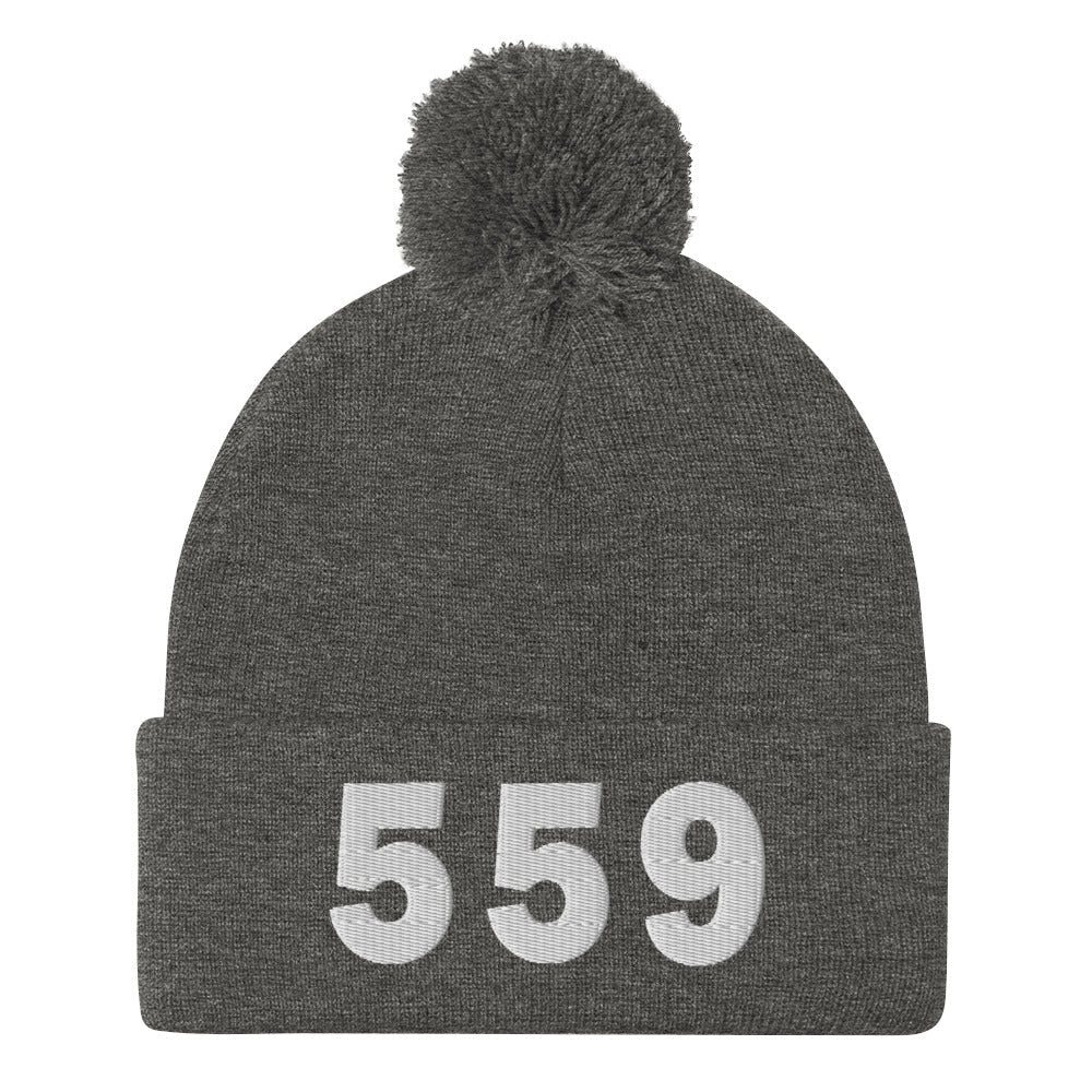 559 Area Code Pom-Pom Beanie