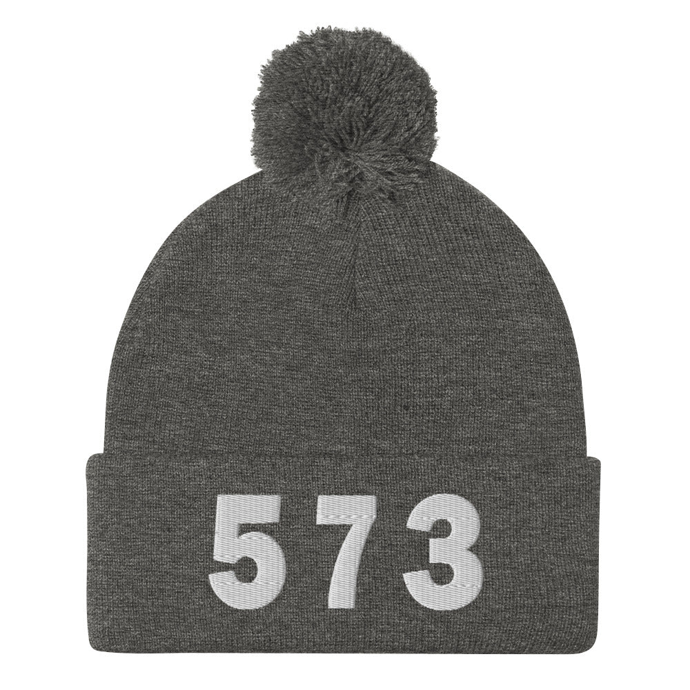 573 Area Code Pom-Pom Beanie
