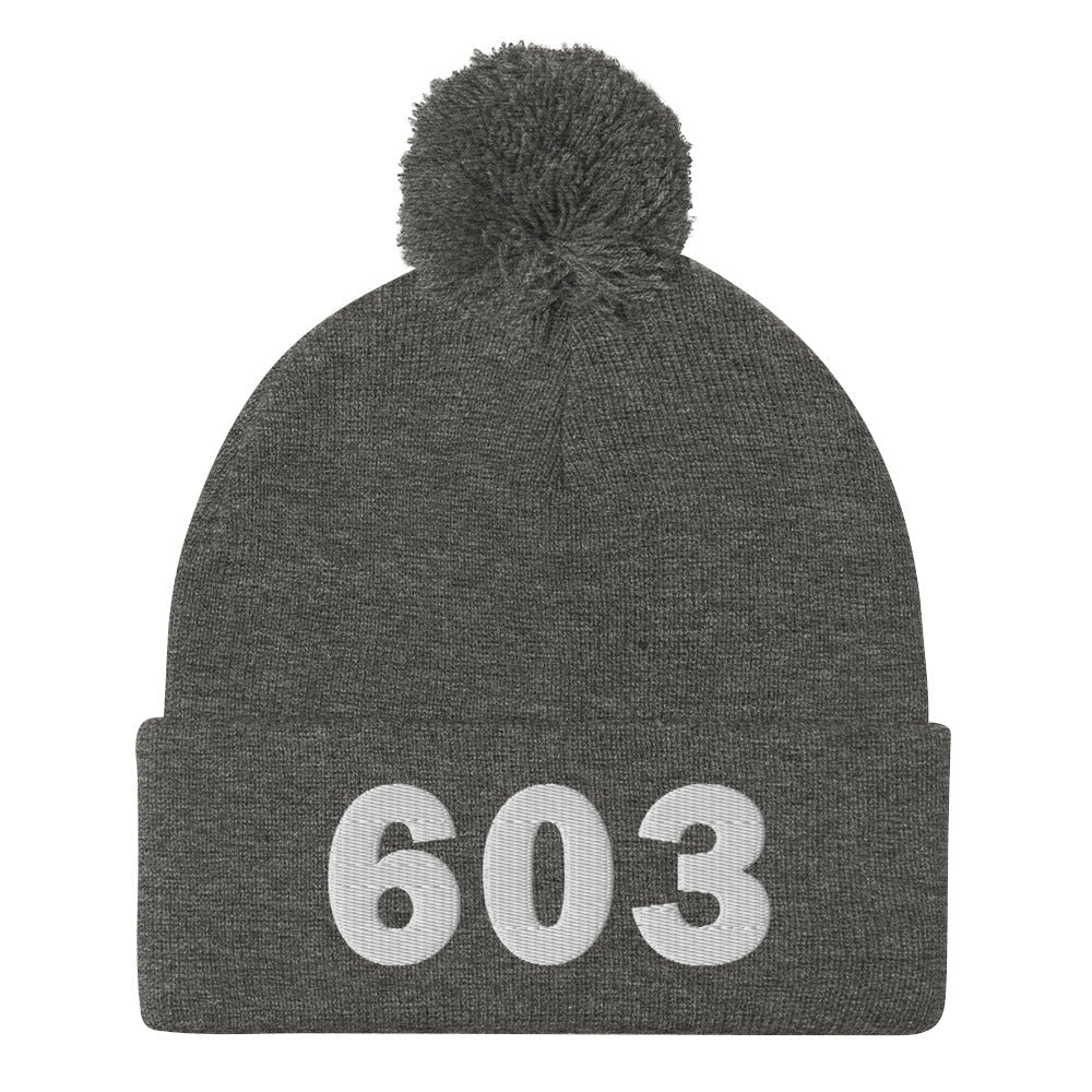 603 Area Code Pom-Pom Beanie