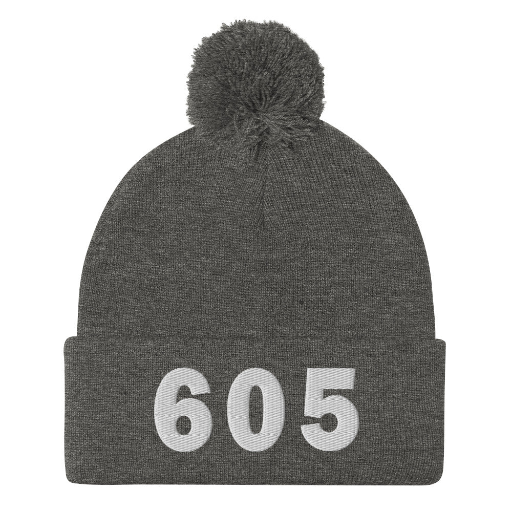 605 Area Code Pom-Pom Beanie