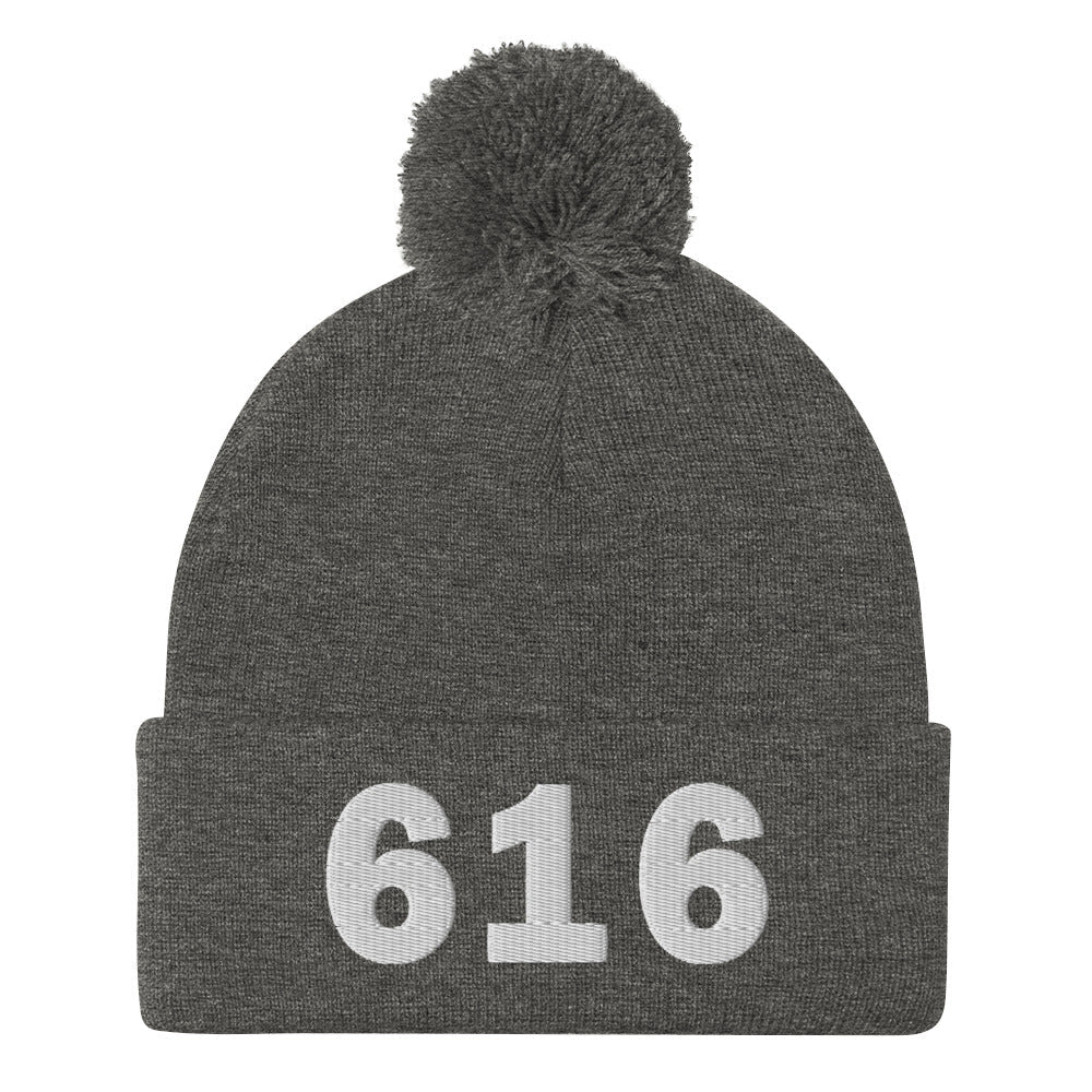 616 Area Code Pom-Pom Beanie