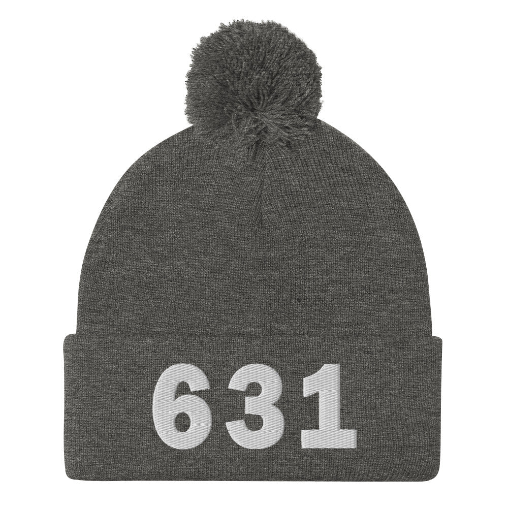 631 Area Code Pom-Pom Beanie
