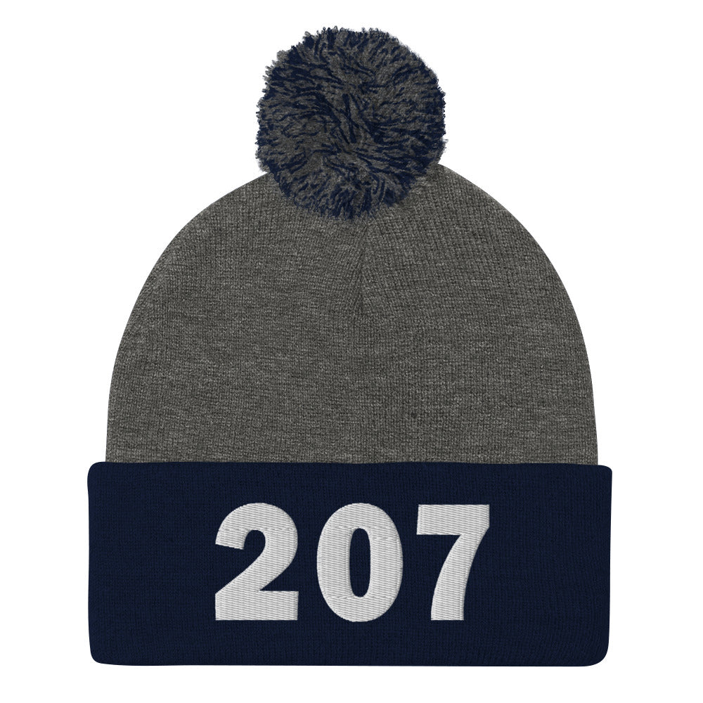 207 Area Code Pom-Pom Beanie