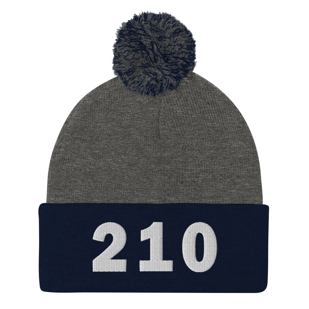 210 Area Code Pom-Pom Beanie