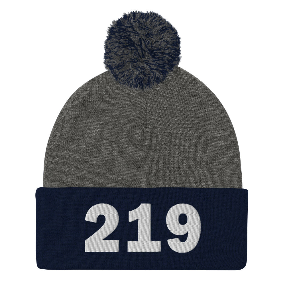219 Area Code Pom-Pom Beanie