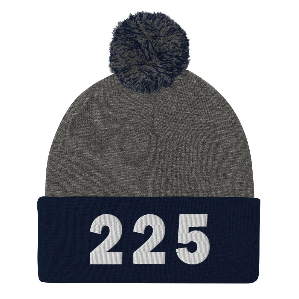 225 Area Code Pom-Pom Beanie