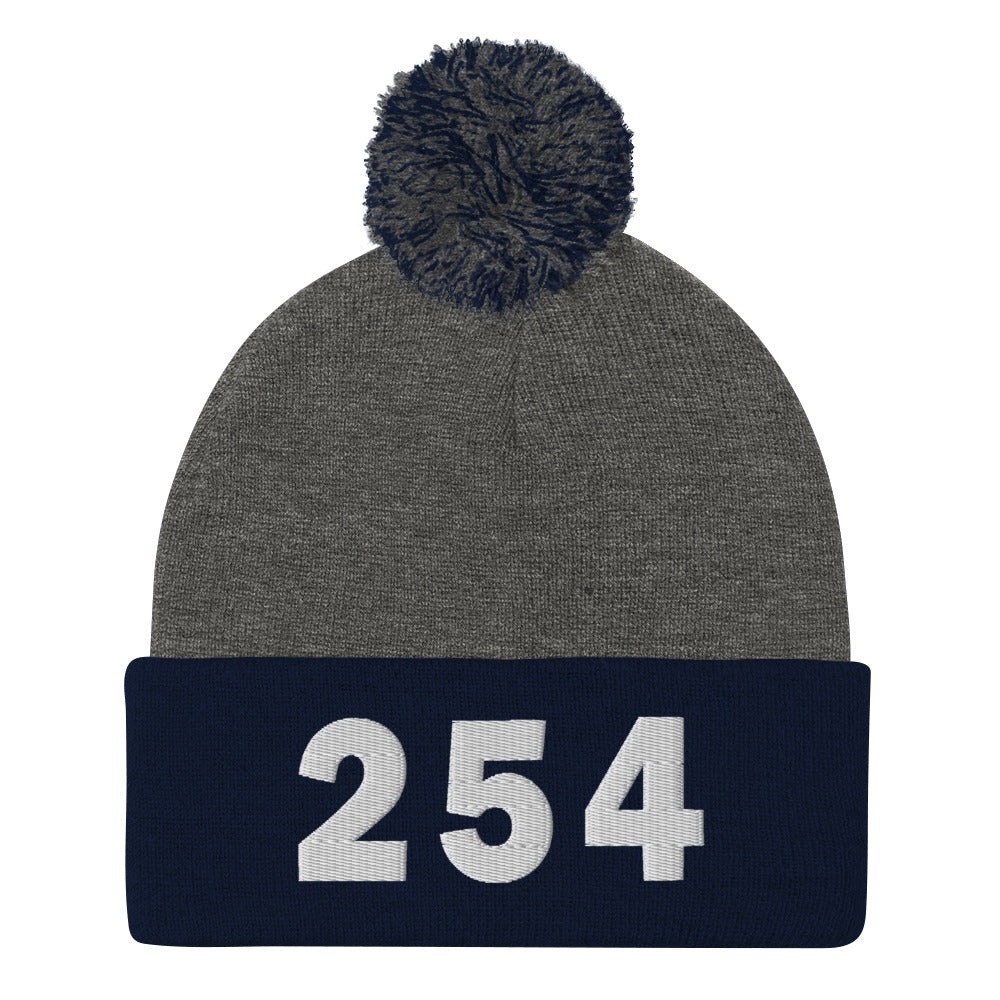 254 Area Code Pom-Pom Beanie