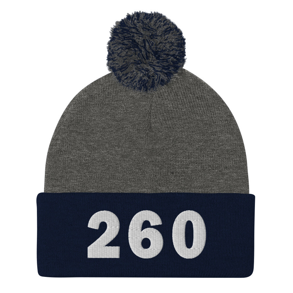260 Area Code Pom-Pom Beanie