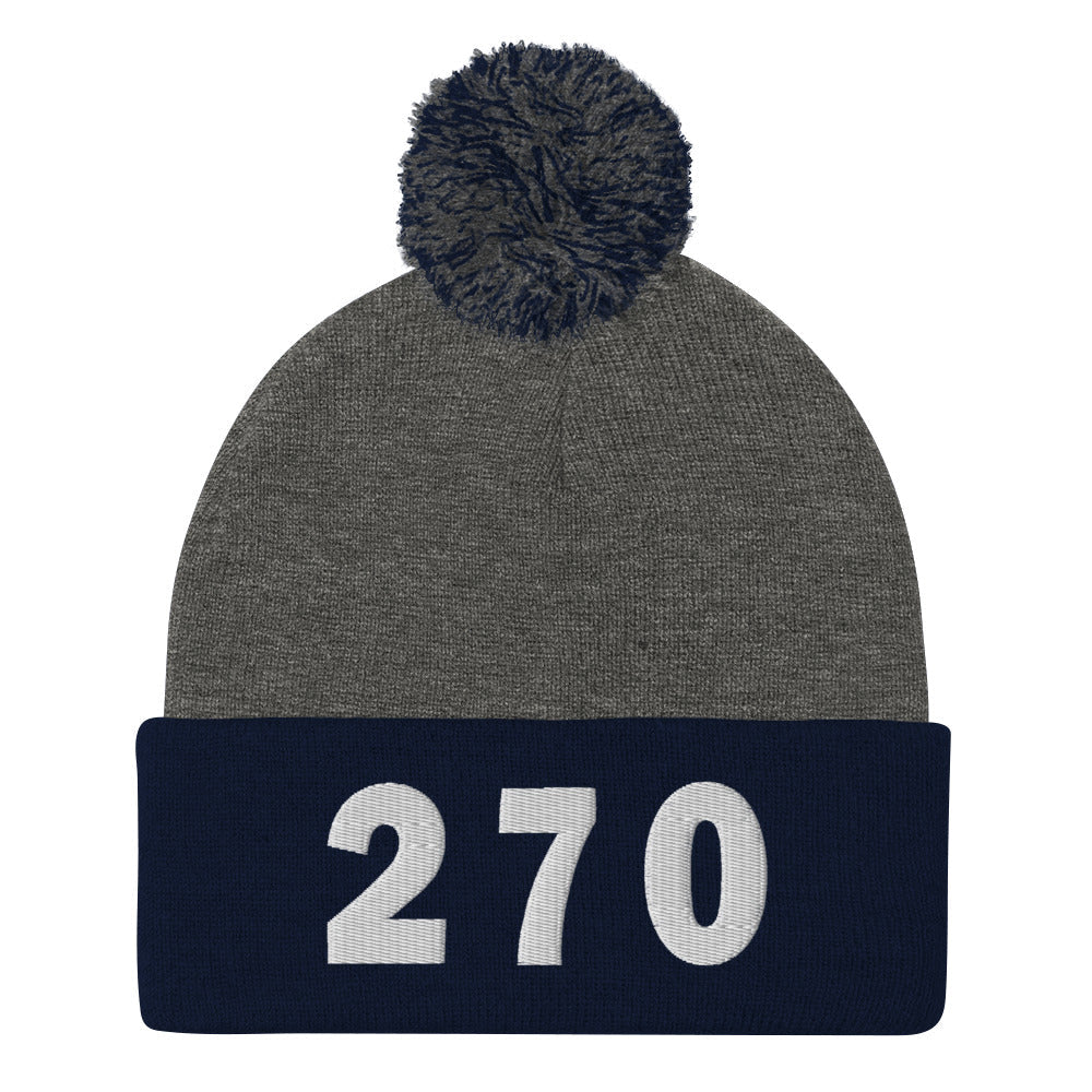 270 Area Code Pom-Pom Beanie