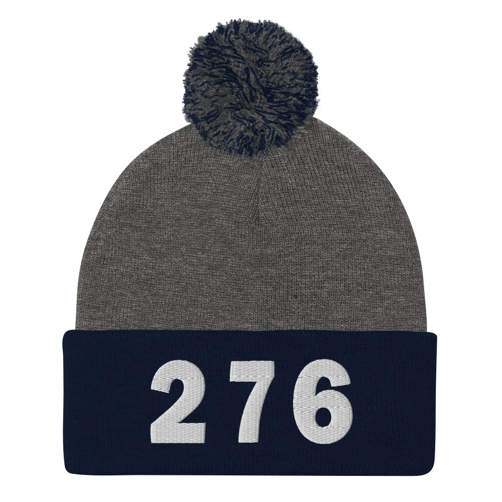 276 Area Code Pom-Pom Beanie