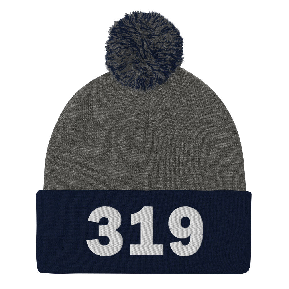 319 Area Code Pom-Pom Beanie