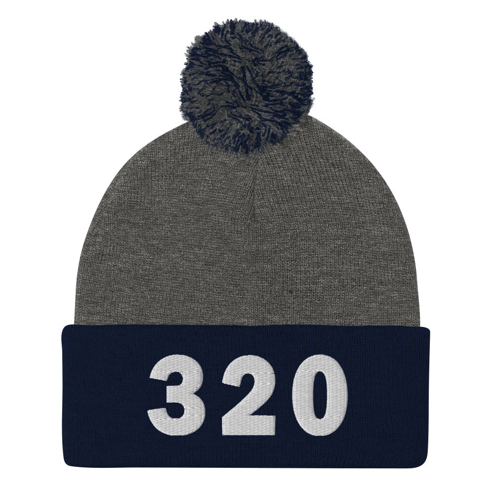 320 Area Code Pom-Pom Beanie