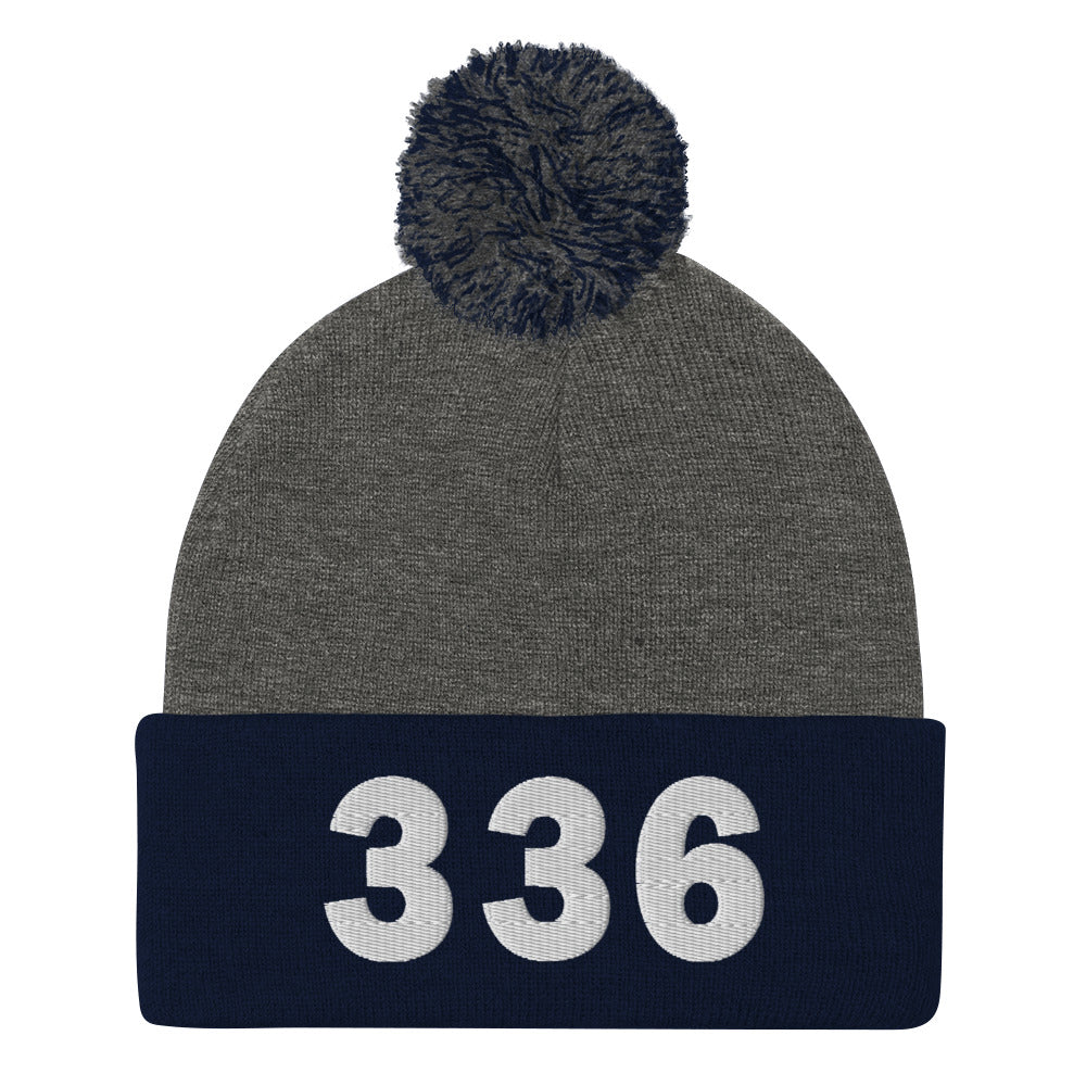 336 Area Code Pom-Pom Beanie