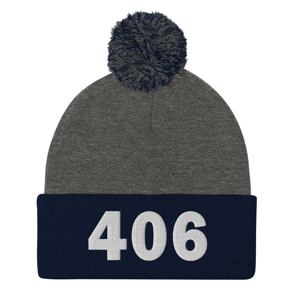 406 Area Code Pom-Pom Beanie