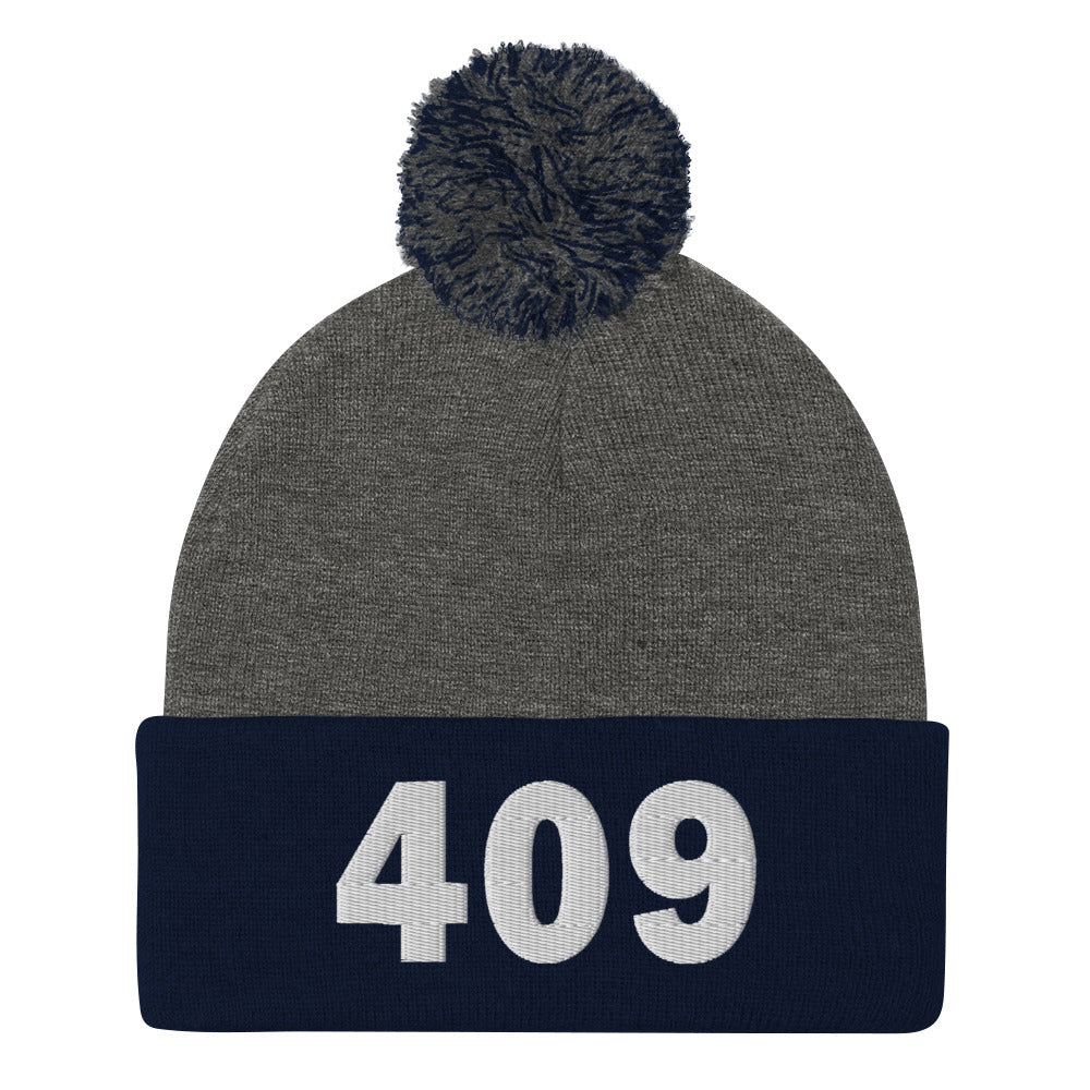 409 Area Code Pom-Pom Beanie