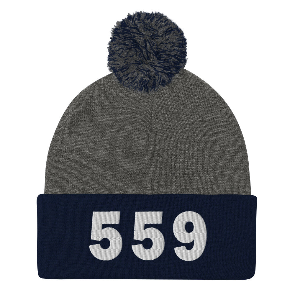 559 Area Code Pom-Pom Beanie