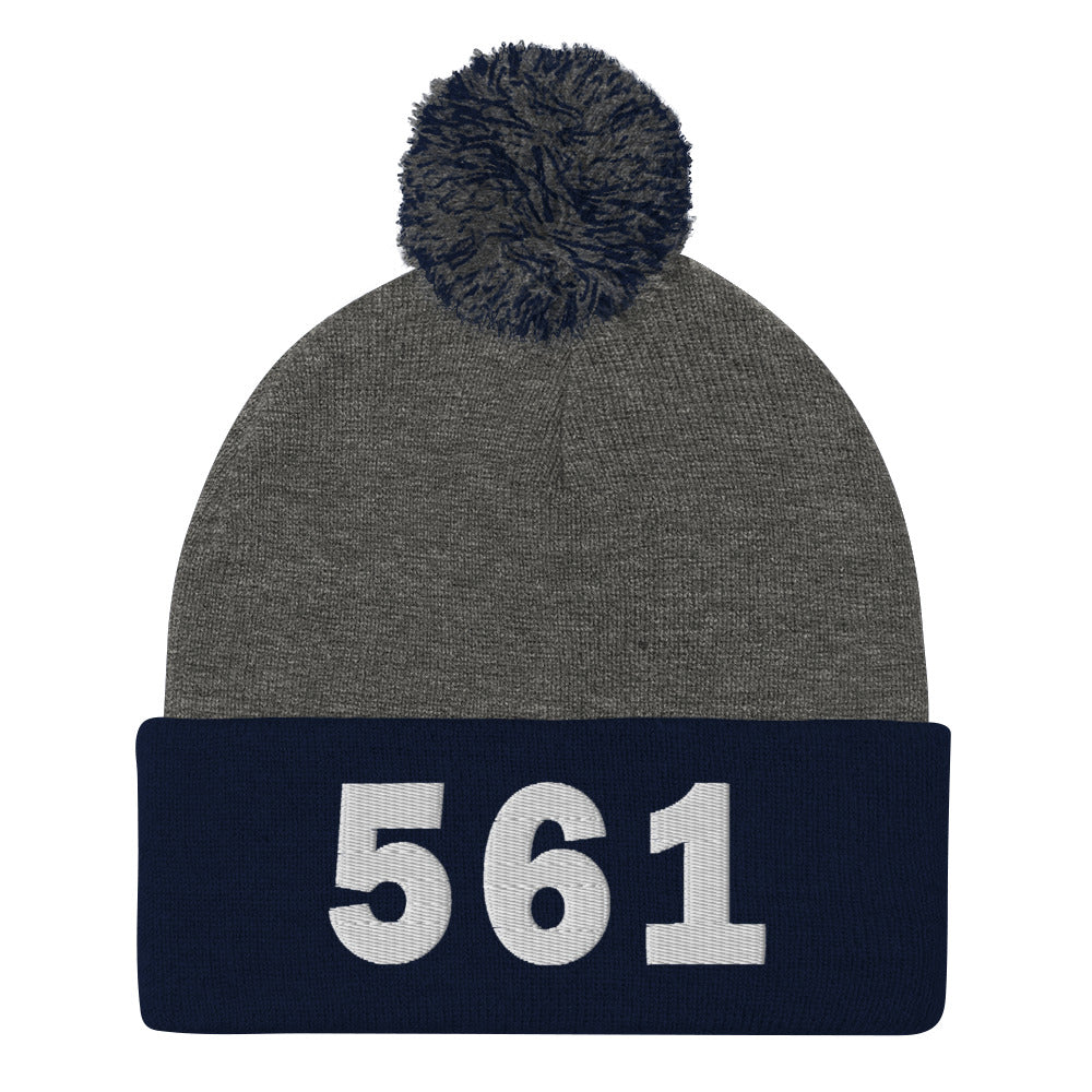 561 Area Code Pom-Pom Beanie