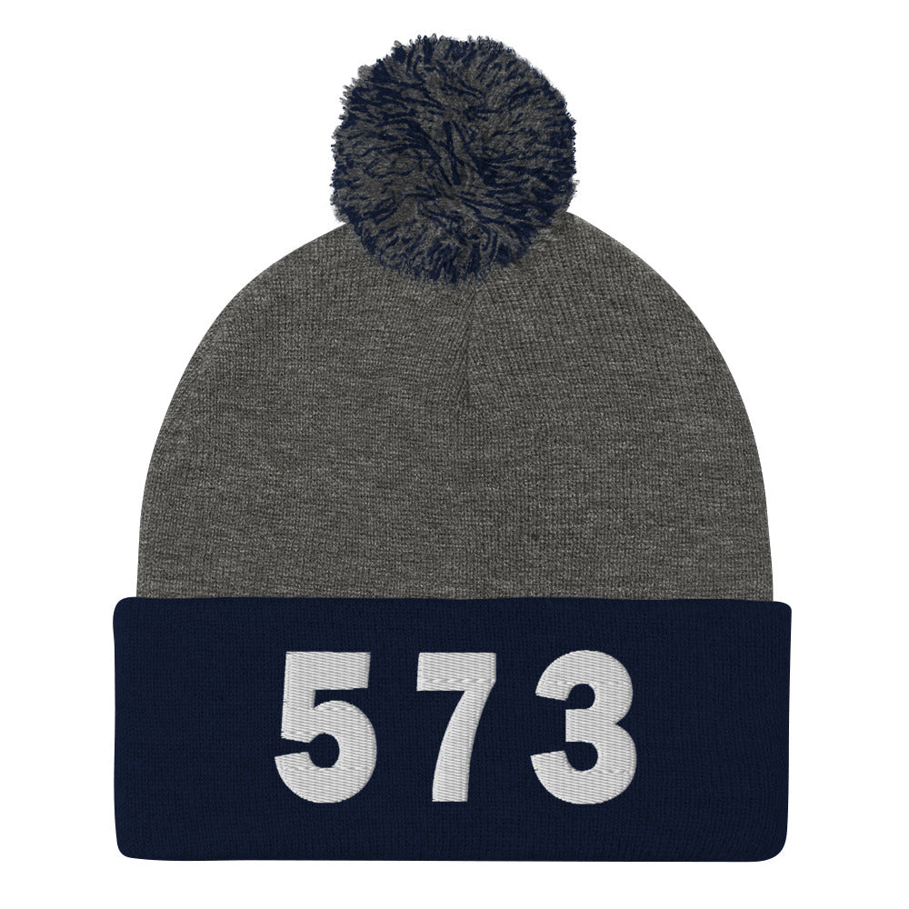 573 Area Code Pom-Pom Beanie