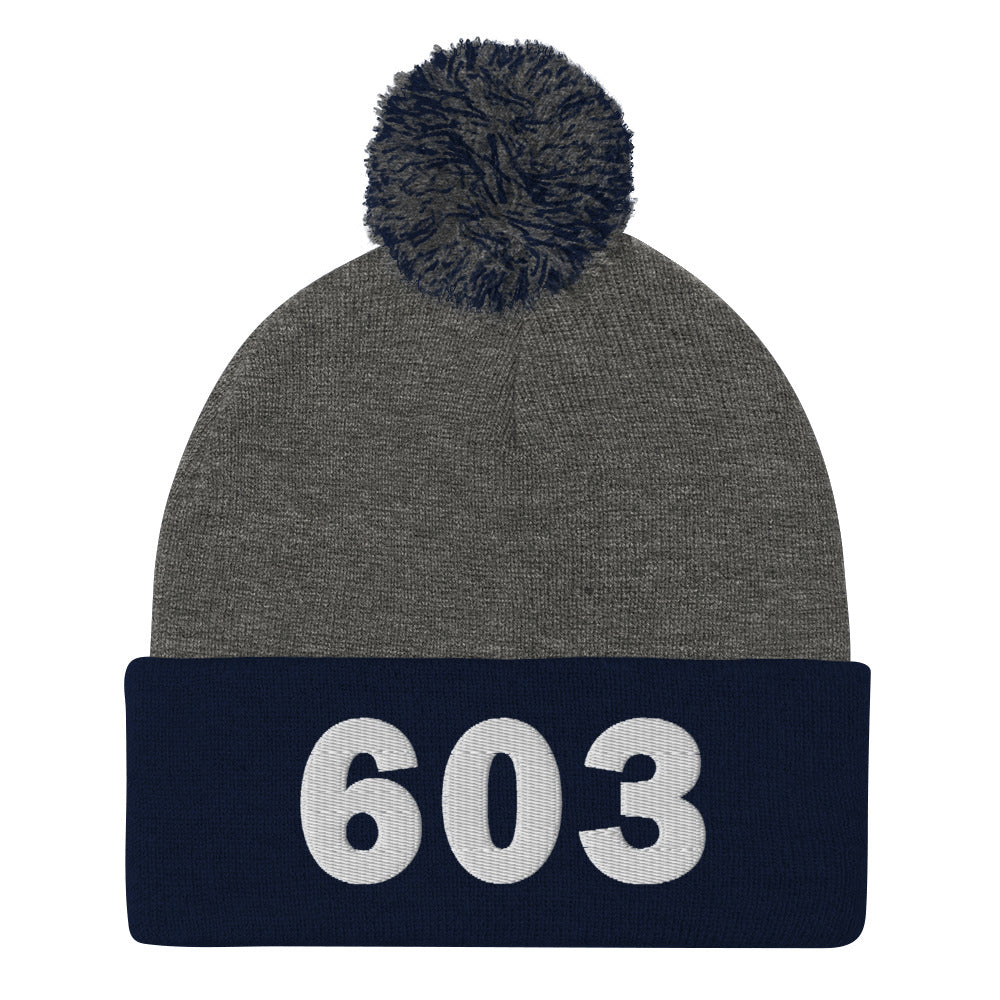 603 Area Code Pom-Pom Beanie
