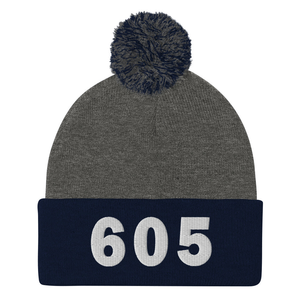 605 Area Code Pom-Pom Beanie