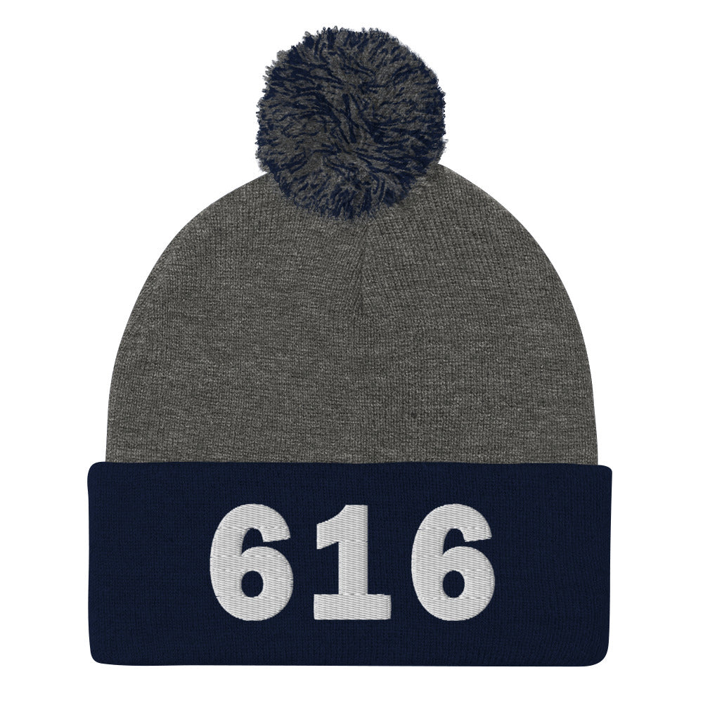 616 Area Code Pom-Pom Beanie