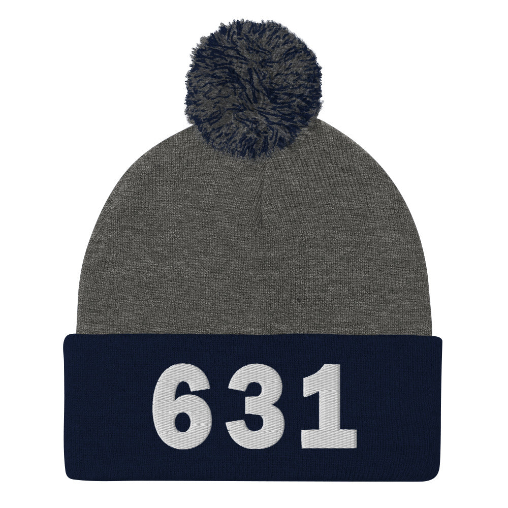 631 Area Code Pom-Pom Beanie
