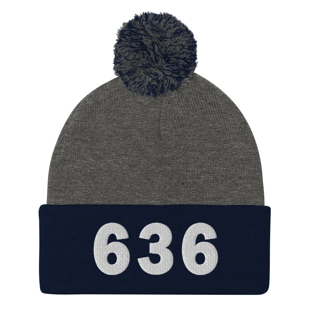 636 Area Code Pom-Pom Beanie