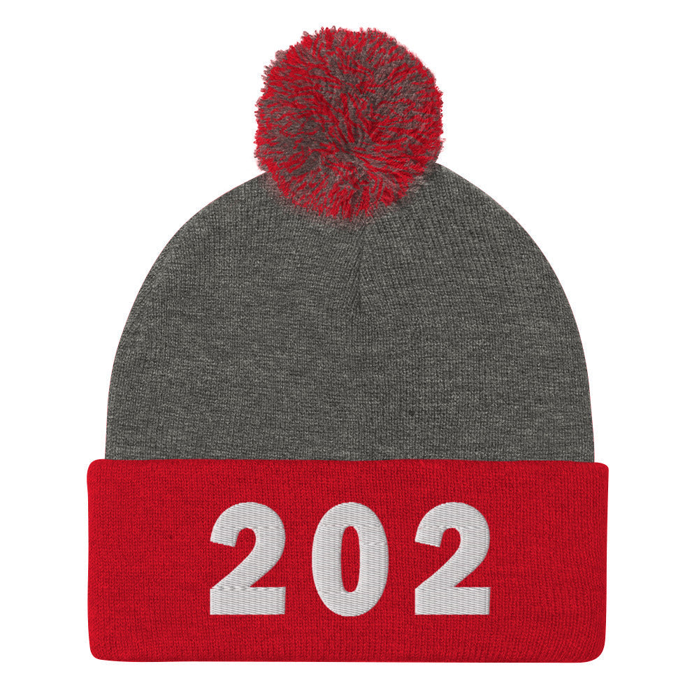 202 Area Code Pom-Pom Beanie