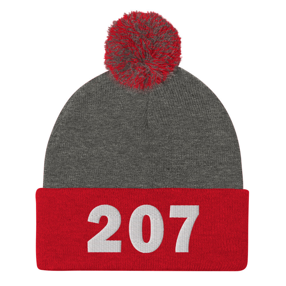 207 Area Code Pom-Pom Beanie