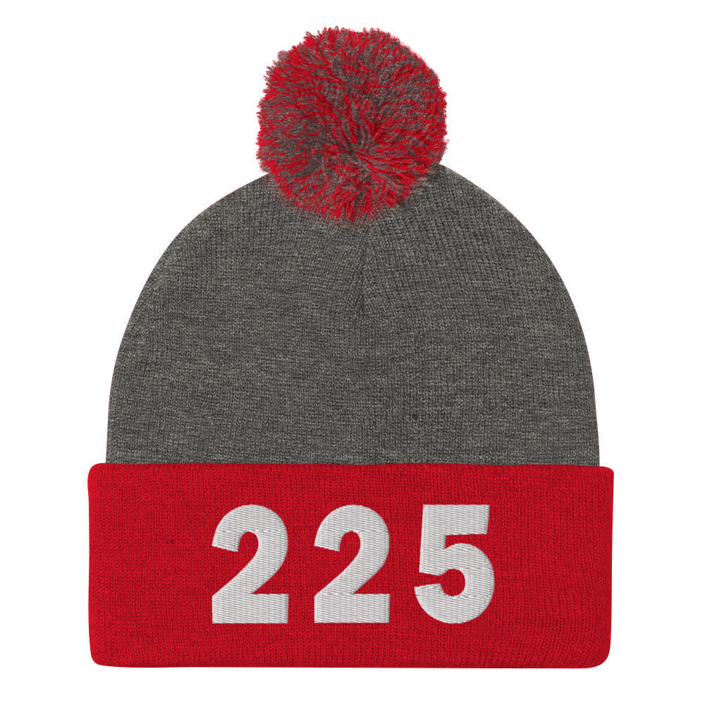 225 Area Code Pom-Pom Beanie