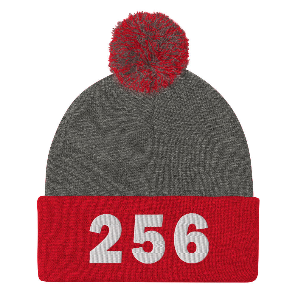 256 Area Code Pom-Pom Beanie