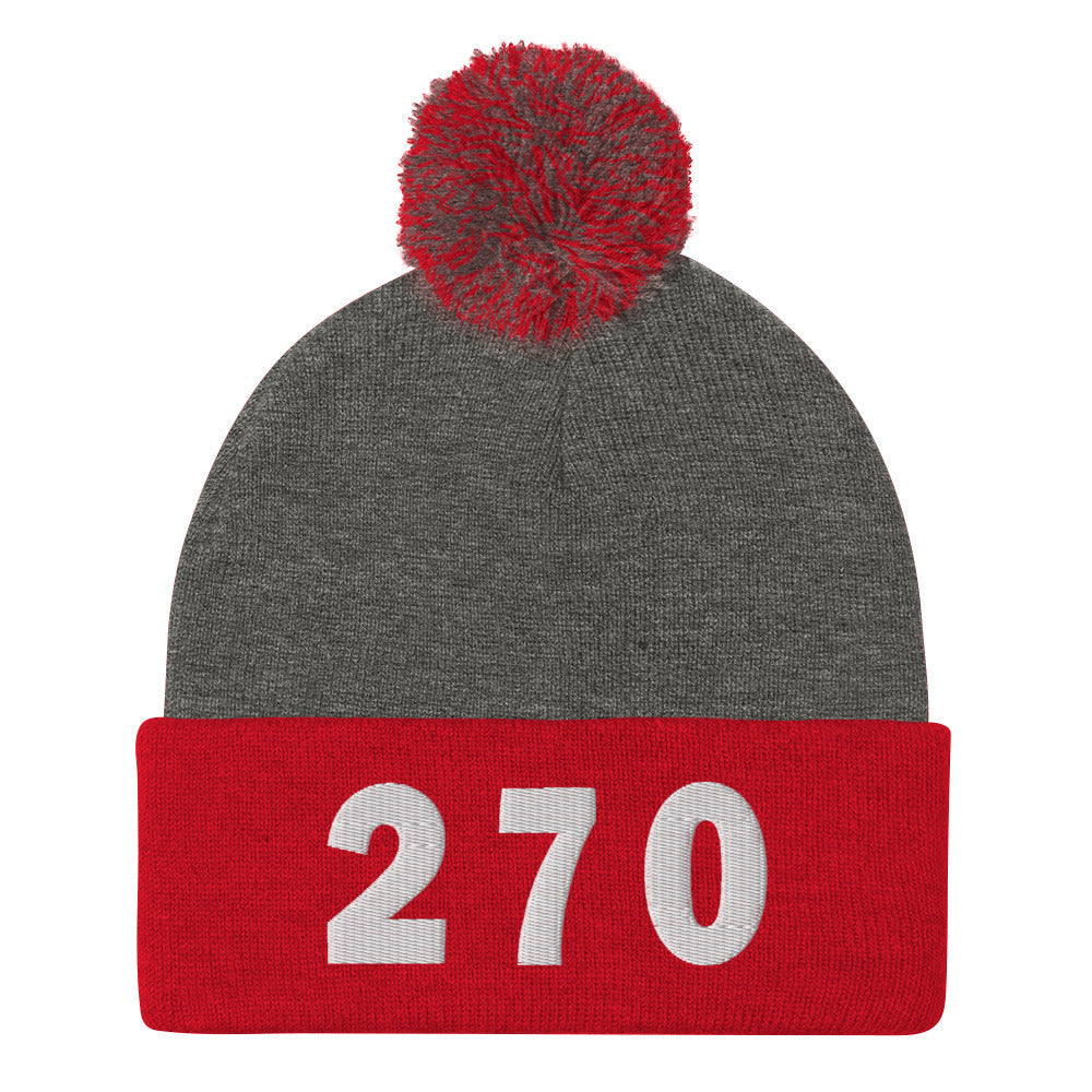270 Area Code Pom-Pom Beanie