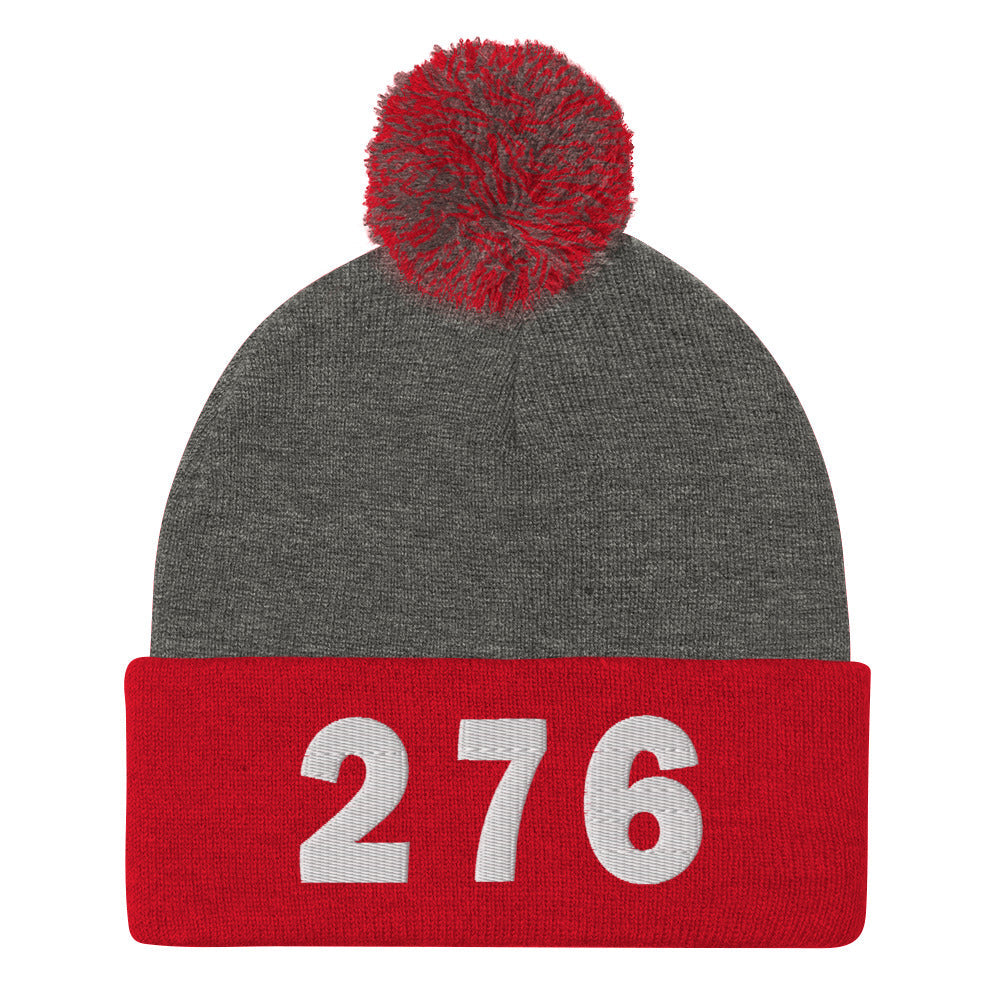 276 Area Code Pom-Pom Beanie