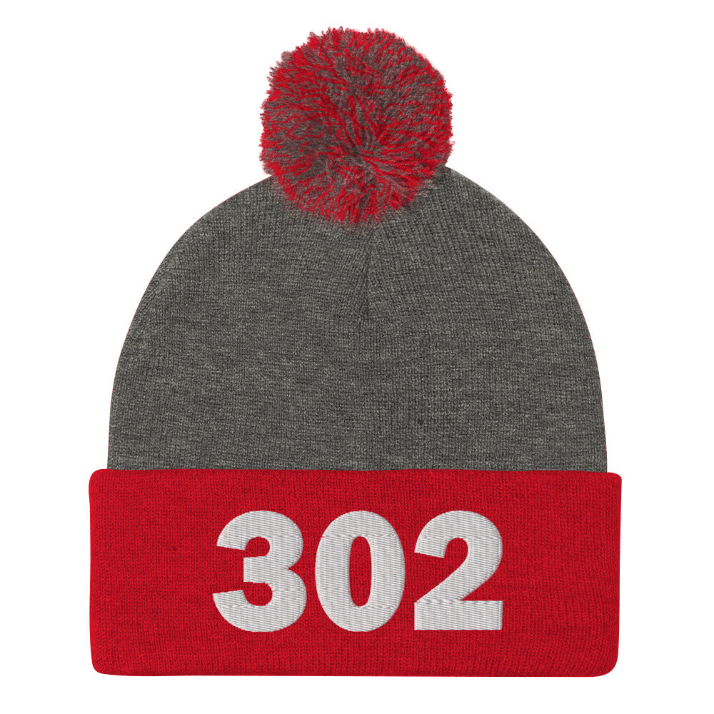 302 Area Code Pom-Pom Beanie