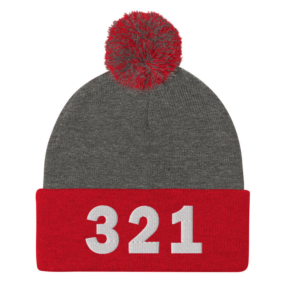 321 Area Code Pom-Pom Beanie