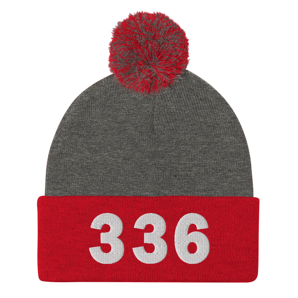 336 Area Code Pom-Pom Beanie