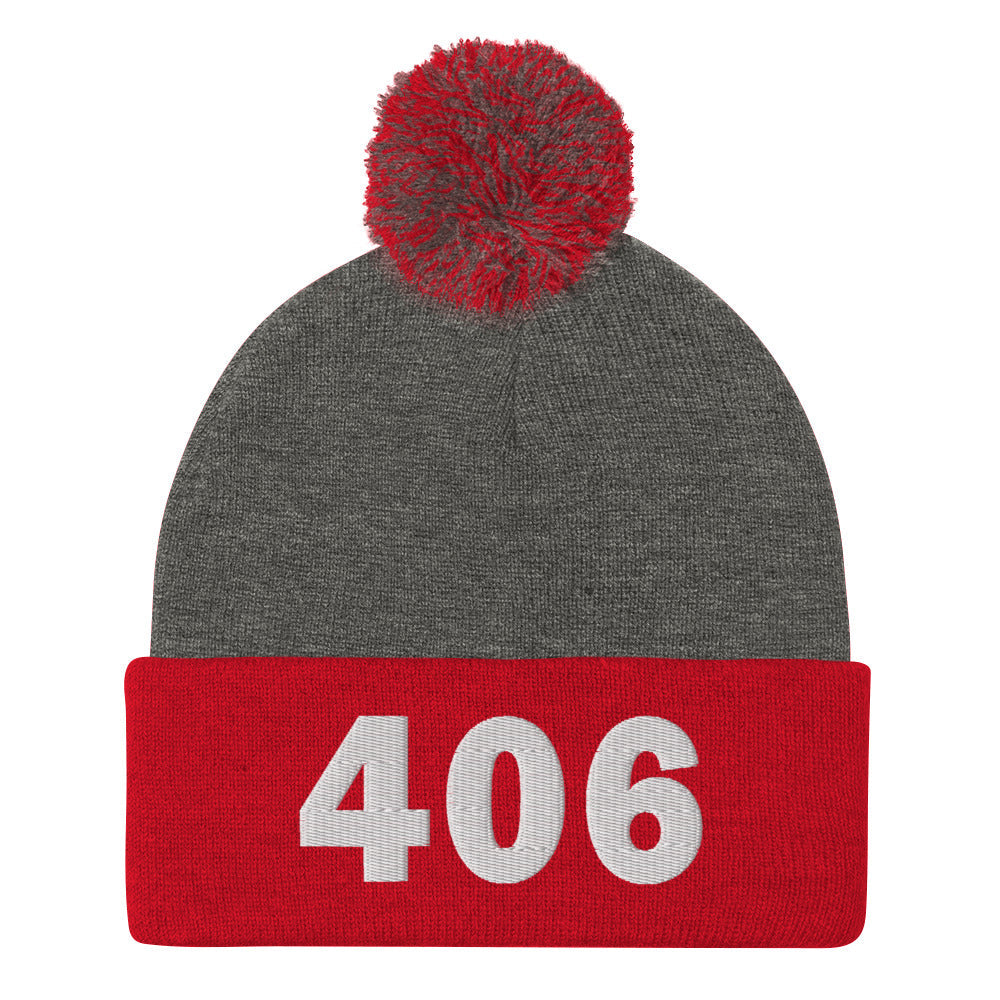 406 Area Code Pom-Pom Beanie