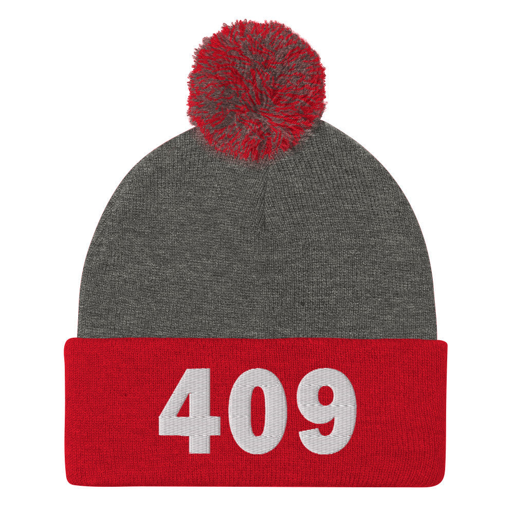 409 Area Code Pom-Pom Beanie