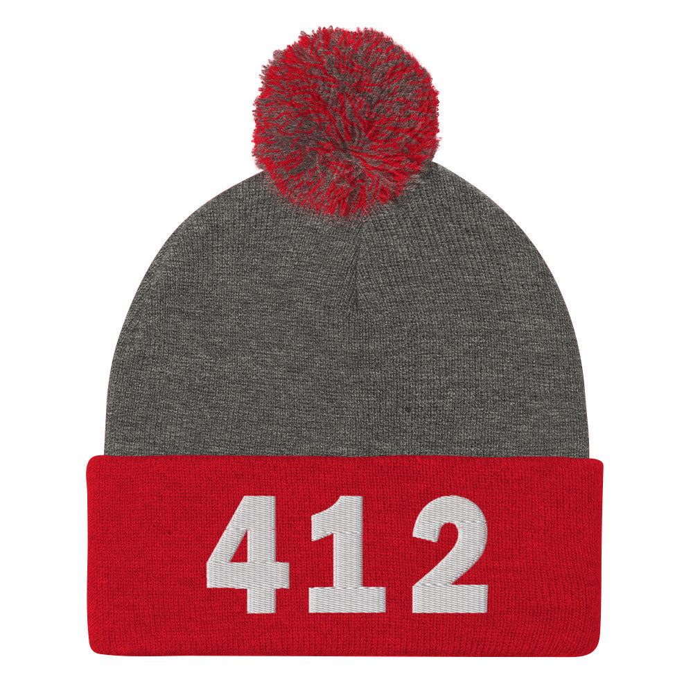 412 Area Code Pom-Pom Beanie