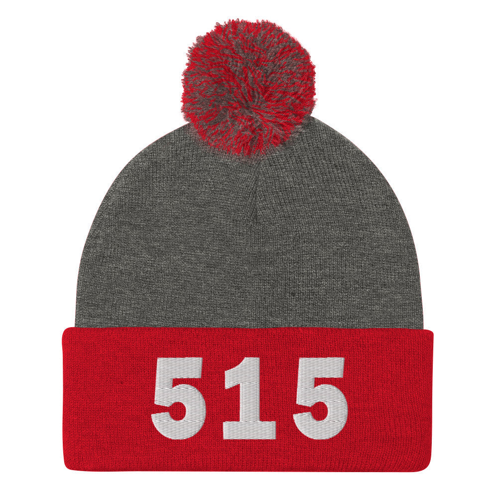 515 Area Code Pom-Pom Beanie