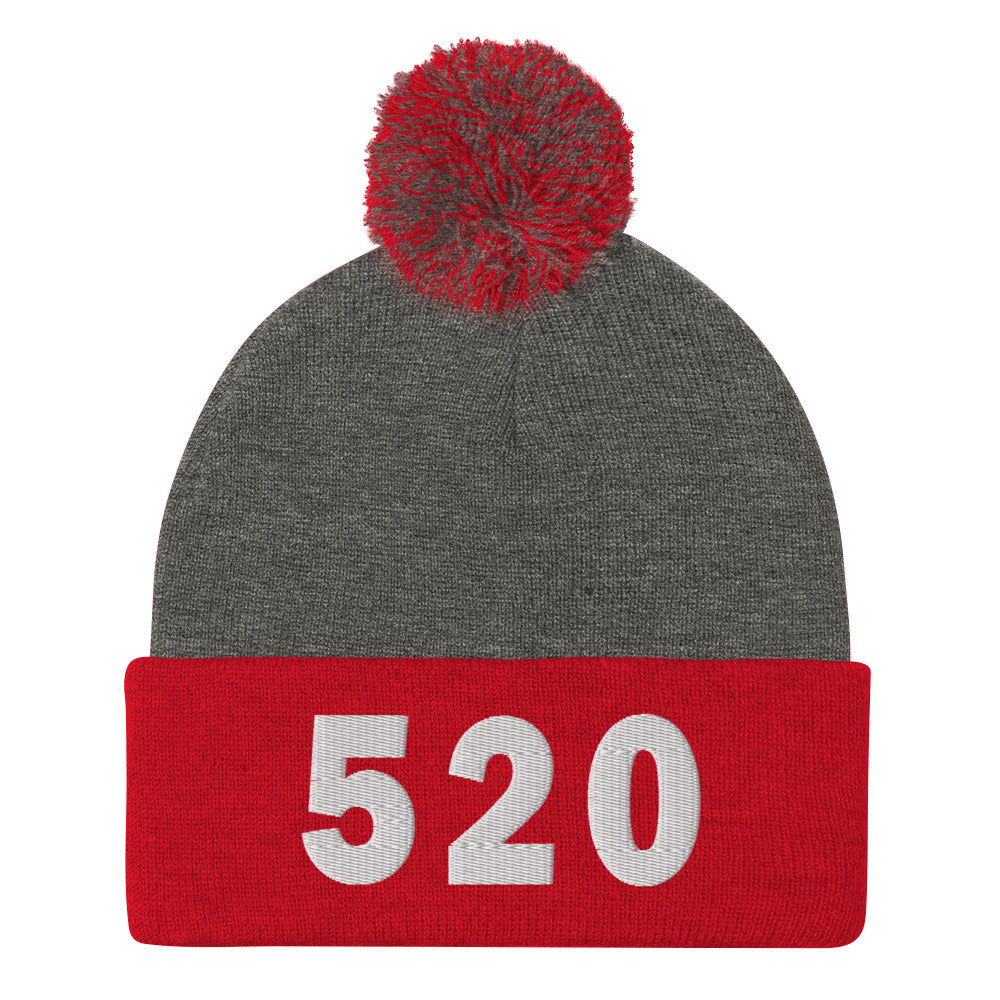520 Area Code Pom-Pom Beanie