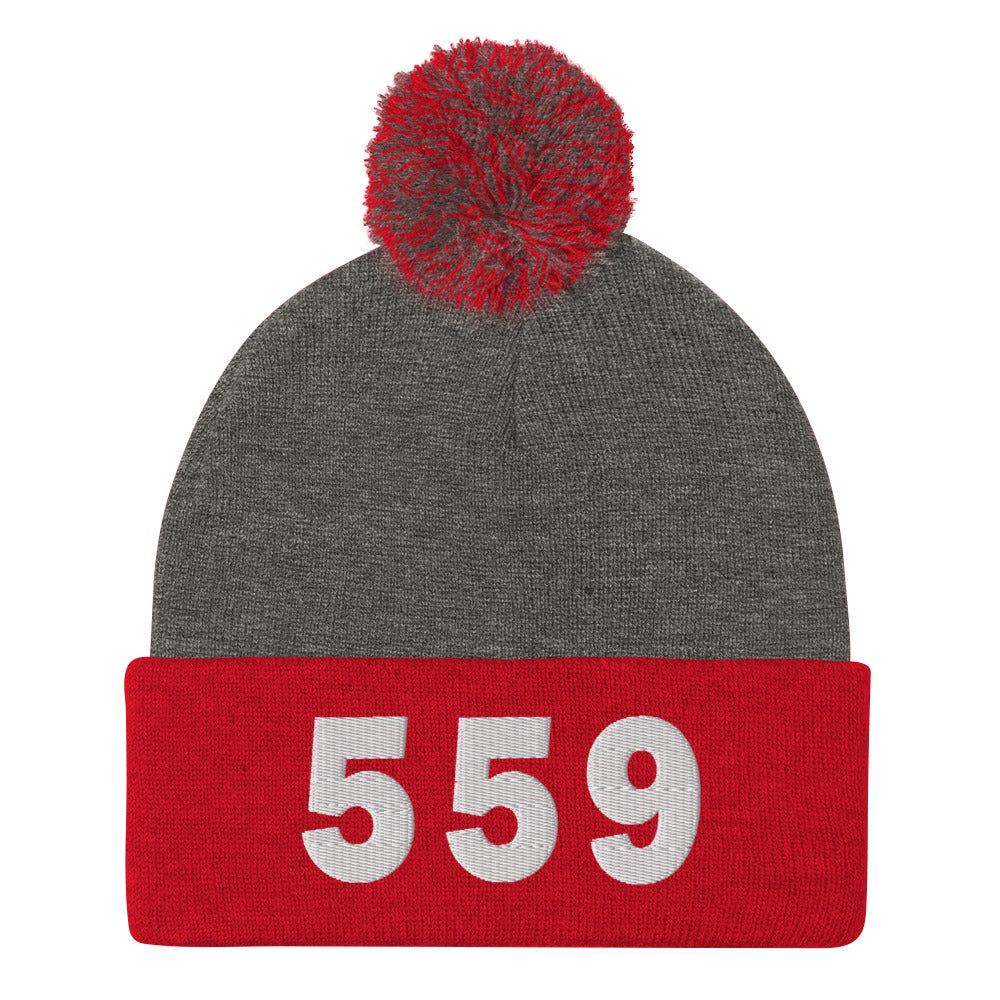 559 Area Code Pom-Pom Beanie