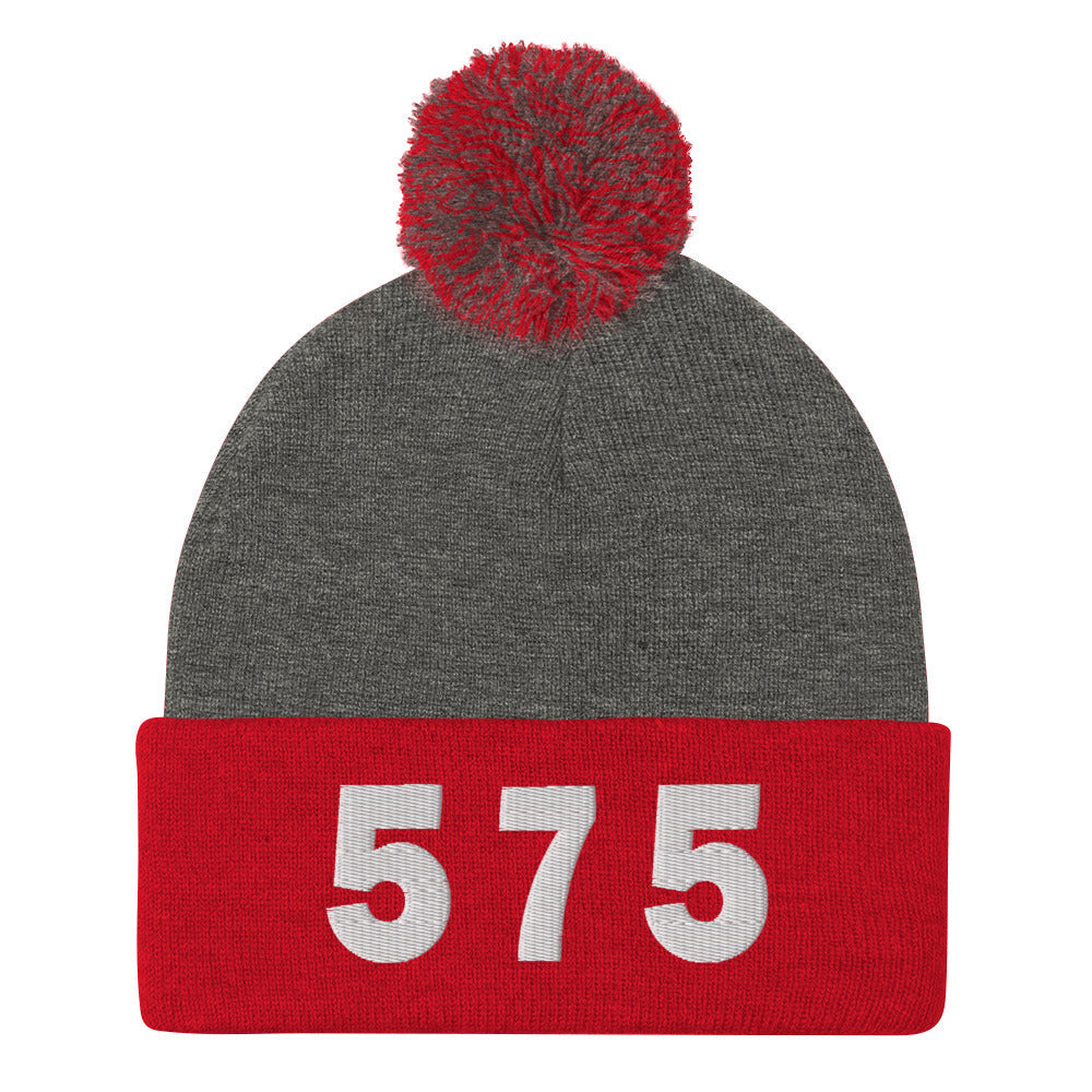 575 Area Code Pom-Pom Beanie