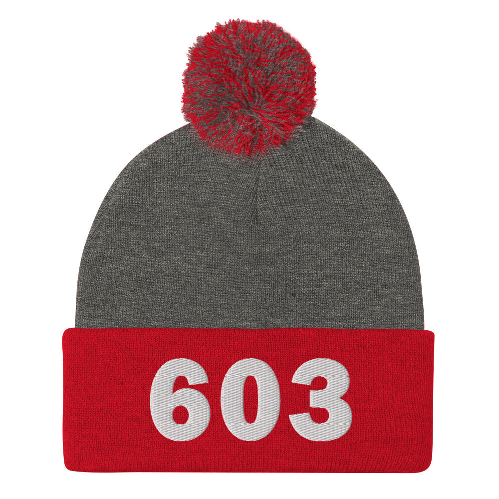 603 Area Code Pom-Pom Beanie